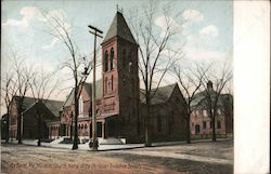 Williston Church, Home of the Christian Endeavor Society Postcard