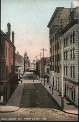 Exchange St. Portland, ME Postcard Postcard Postcard