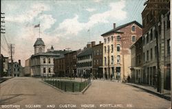 Boothby Square and Custom House Postcard