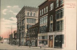 Congress Street from Oak Postcard