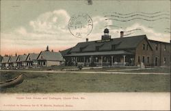 Upper Dam House and Cottages Maine Postcard Postcard Postcard