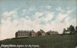 Asylum for the Insane Bangor, ME Postcard Postcard Postcard