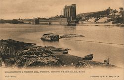 Hollingsworth & Whitney Mill, Winslow, Opposite Waterville, ME Postcard Postcard Postcard