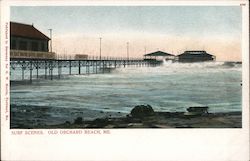 Surf Scenes Old Orchard Beach, ME Postcard Postcard Postcard