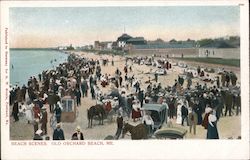 Beach Scenes Old Orchard Beach, ME Postcard Postcard Postcard