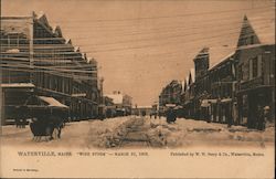 "Wire Storm" - March 10, 1906 Waterville, ME Postcard Postcard Postcard