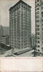 The Fisher Bldg. Dearborn & Van Buren Sts. Chicago, IL Postcard Postcard Postcard