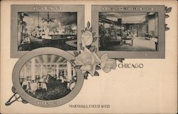 View of Sections in Marshall Field & Co. Chicago, IL Postcard Postcard Postcard