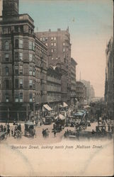 Dearborn Street looking north from Madison Street Postcard