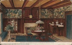 W.P. Nelson Co. Decorative Suggestion for Interior of Dinng Room Postcard