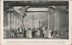 Scene from Quo Vadis, as Presented by the Chicago Stock Company, at the Theatre Friday Night Illinois Postcard Postcard Postcard