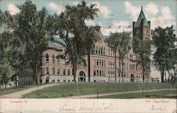 High School Building Springfield, IL Postcard Postcard Postcard