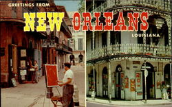 Greetings From New Orleans Louisiana Postcard Postcard