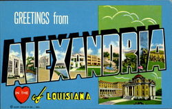 Greetings From Alexandria Louisiana Postcard Postcard