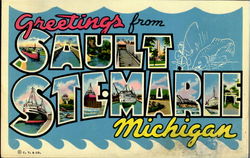 Greetings From Sault Ste. Marie Postcard