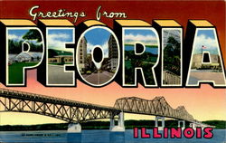 Greetings From Peoria Postcard