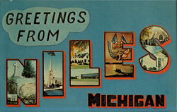 Greetings From Niles Postcard