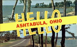 Hello Ashtabula Ohio Postcard Postcard