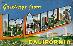 Greetings From Los Angeles Postcard