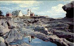 A Striking View Of Pemaquid Light Pemaquid Point, ME Postcard Postcard