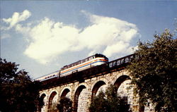 Amtrak's Liberty Express Trains, Railroad Postcard Postcard