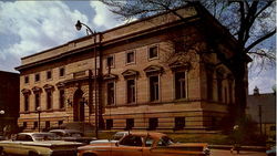 The Public Library, People's University Fall River, MA Postcard Postcard