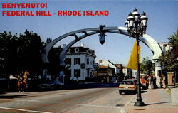 Federal Hill Rhode Island Postcard Postcard