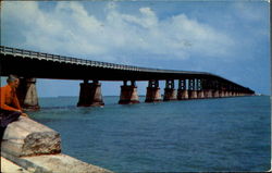 Bahia Honda Bridge Scenic, FL Postcard Postcard