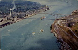 Michigan Thumb Scenery Port Huron, MI Postcard Postcard