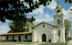 Mission Santa Cruz California Postcard Postcard