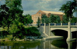 Farm Lane Bridge And Auditorium Postcard