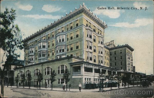 Galen Hall Atlantic City, NJ Postcard