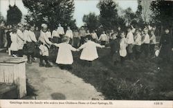 Greetings from the family who enjoys your Children's Home Creal Springs, IL Postcard Postcard Postcard