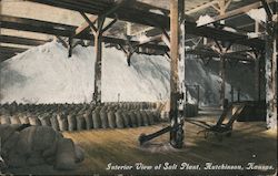 Interior View of Salt Plant Hutchinson, KS Postcard Postcard Postcard