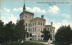 Administration Building Soldiers' and Sailors' Home QUincy, IL Postcard Postcard Postcard