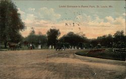 Lindel Entrance to Forest Park Postcard