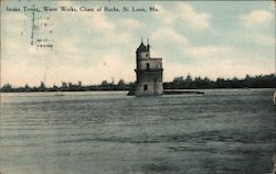 Intake Tower, Water Works, Chain of Rocks, St. Louis, Mo. Postcard