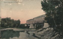 Skunk River Burlington, IA Postcard Postcard Postcard