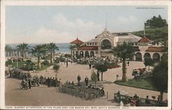 Sunday Afternoon in the Plaza and Los Banos Del Mar Postcard