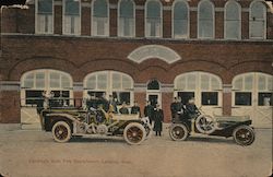 Lansing's Auto Fire Department Michigan Postcard Postcard Postcard