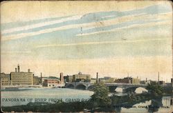 Panorma of River Front Postcard