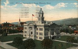 Missoula County Court House Montana Postcard Postcard Postcard