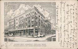 Eastman Bros & Bancroft - Maine's leading dry goods department state Portland, ME Postcard Postcard Postcard