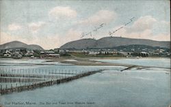 The Bar and Town from Rodicks Island Postcard