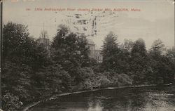 Little Androscoggin River showing Barker Mill Postcard