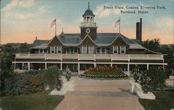 Front View of Casino, Riverton Park Portland, ME Postcard Postcard Postcard