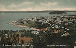 Bar Harbor from Eden Heights Postcard