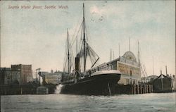 Seattle Water Front Postcard