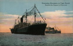 Steamship Minnesota on Puget Sound, the Seaport of Success Seattle, WA Postcard Postcard Postcard