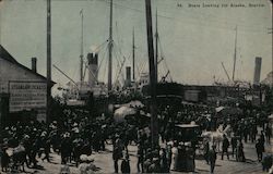 Boats Leaving for Alaska Seattle, WA Postcard Postcard Postcard